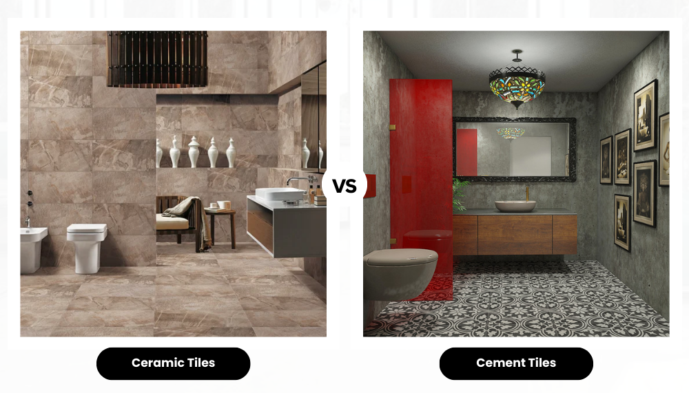 The Difference Between Ceramic Tiles and Cement Tiles